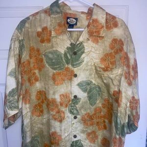 Tommy Bahama Hawaiian Floral XL Button Down Shirt